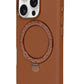 Pynana Dancing Circle iPhone 16 Pro Max Standlı Kılıf Magsafe Uyumlu Kahverengi Pynana
