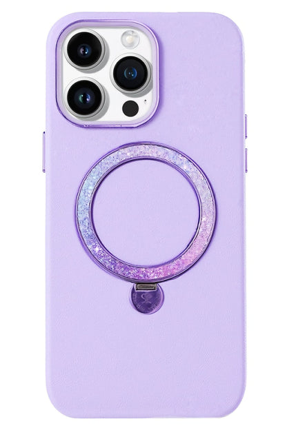 Pynana Dancing Circle iPhone 16 Pro Max Standlı Kılıf Magsafe Uyumlu Lila Pynana