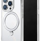 Pynana Dancing Streamer Magsafe Uyumlu iPhone 15 Pro Max Standlı Kılıf Beyaz Pynana