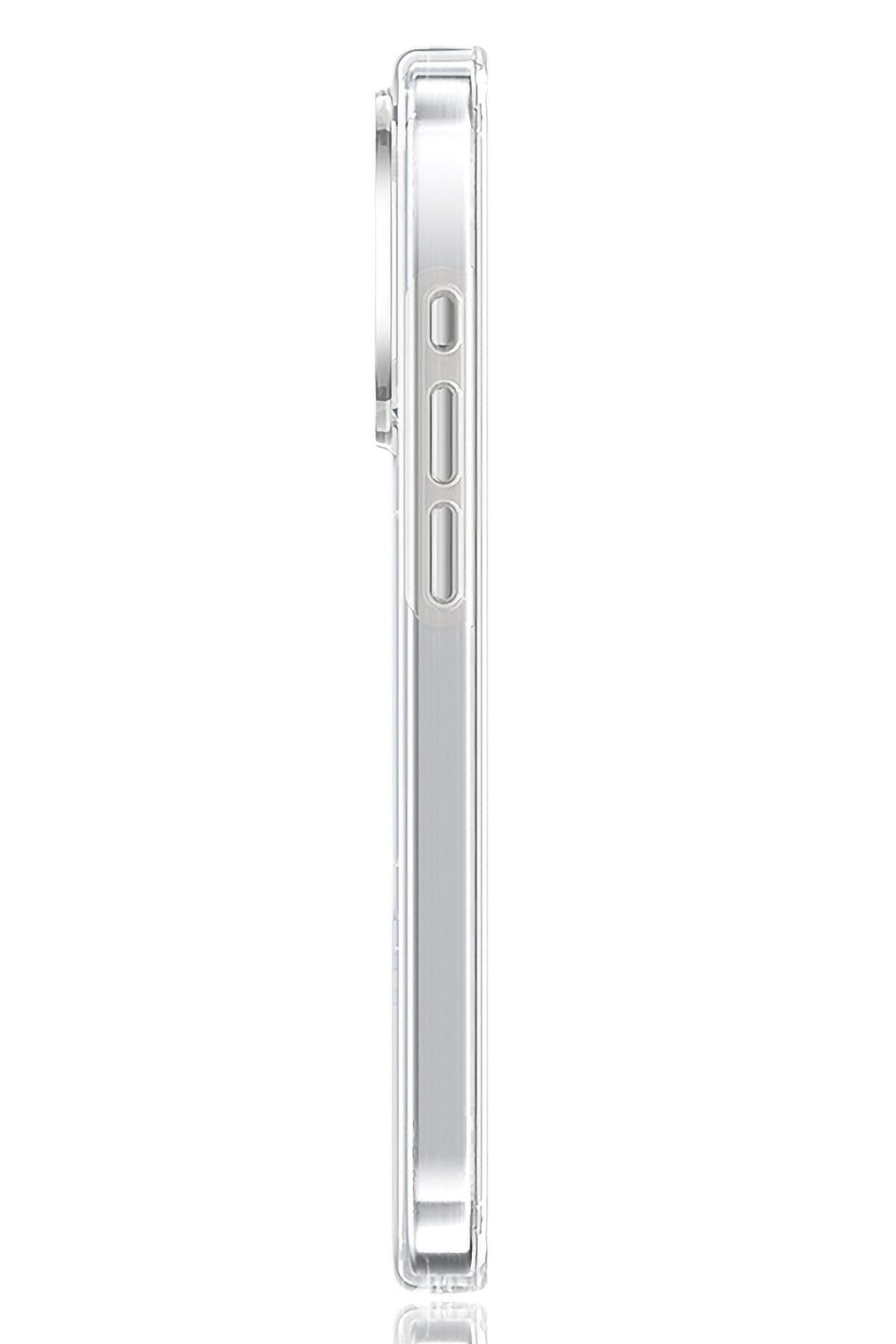 Pynana Dancing Streamer Magsafe Uyumlu iPhone 15 Pro Max Standlı Kılıf Beyaz Pynana