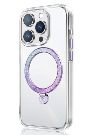 Pynana Dancing Streamer Magsafe Uyumlu iPhone 16 Pro Max Standlı Kılıf Mor Pynana