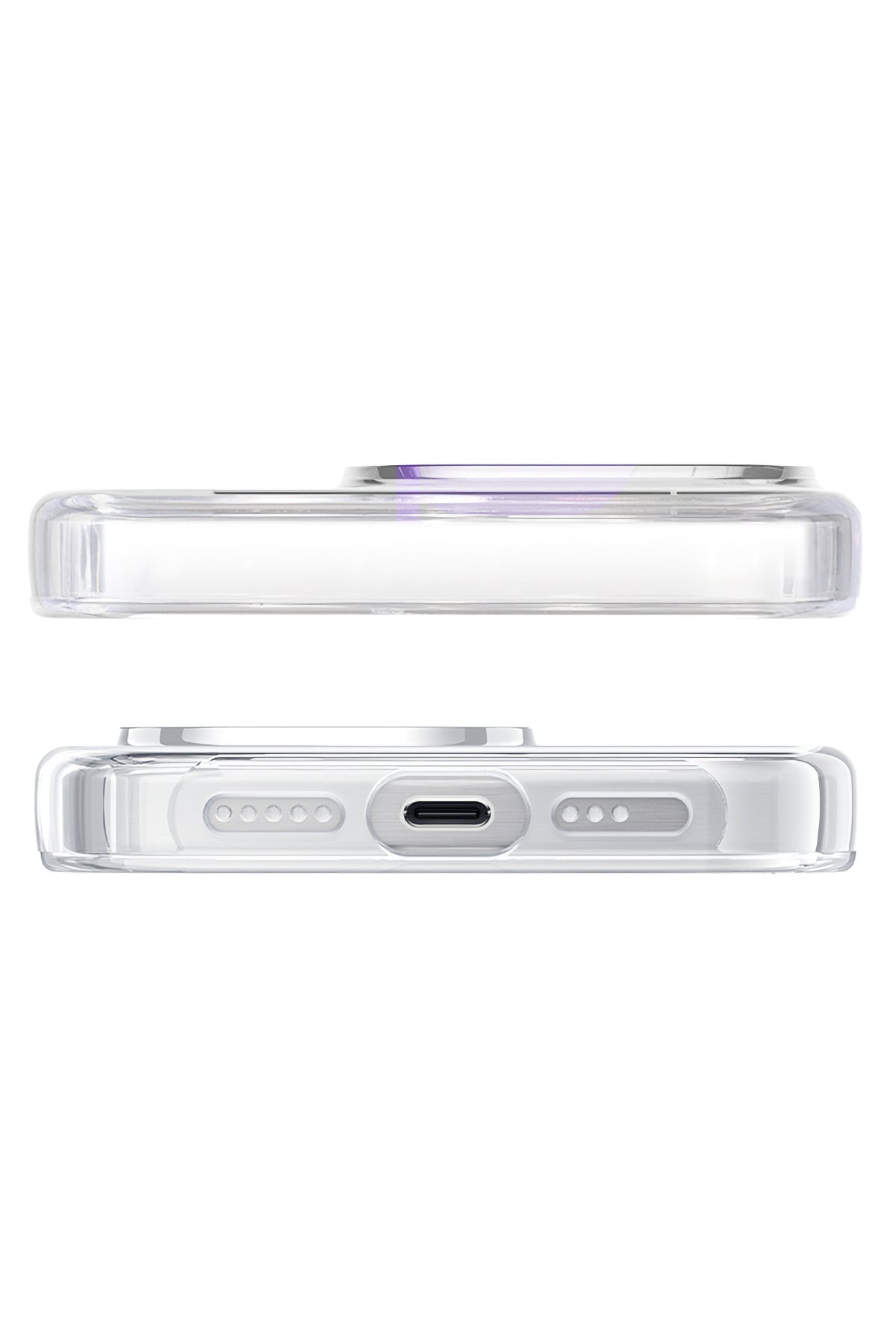 Pynana Dancing Streamer Magsafe Uyumlu iPhone 16 Pro Max Standlı Kılıf Mor Pynana