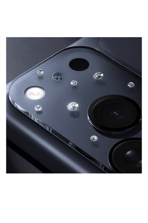 Pynana iPhone 17 Pro / Max Diamond Sky Serisi Taşlı Kamera Ada Lens Koruyucu Şeffaf Pynana