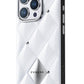 Pynana Metal Diamond iPhone 15 Pro Max Kılıf Beyaz Pynana