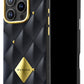 Pynana Metal Diamond iPhone 16 Pro Max Kılıf Siyah Pynana