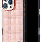 Pynana Metal Grid iPhone 16 Pro Kılıf Askı Aparatlı Pembe Pynana