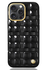 Pynana Metal Grid iPhone 16 Pro Kılıf Askı Aparatlı Siyah Pynana