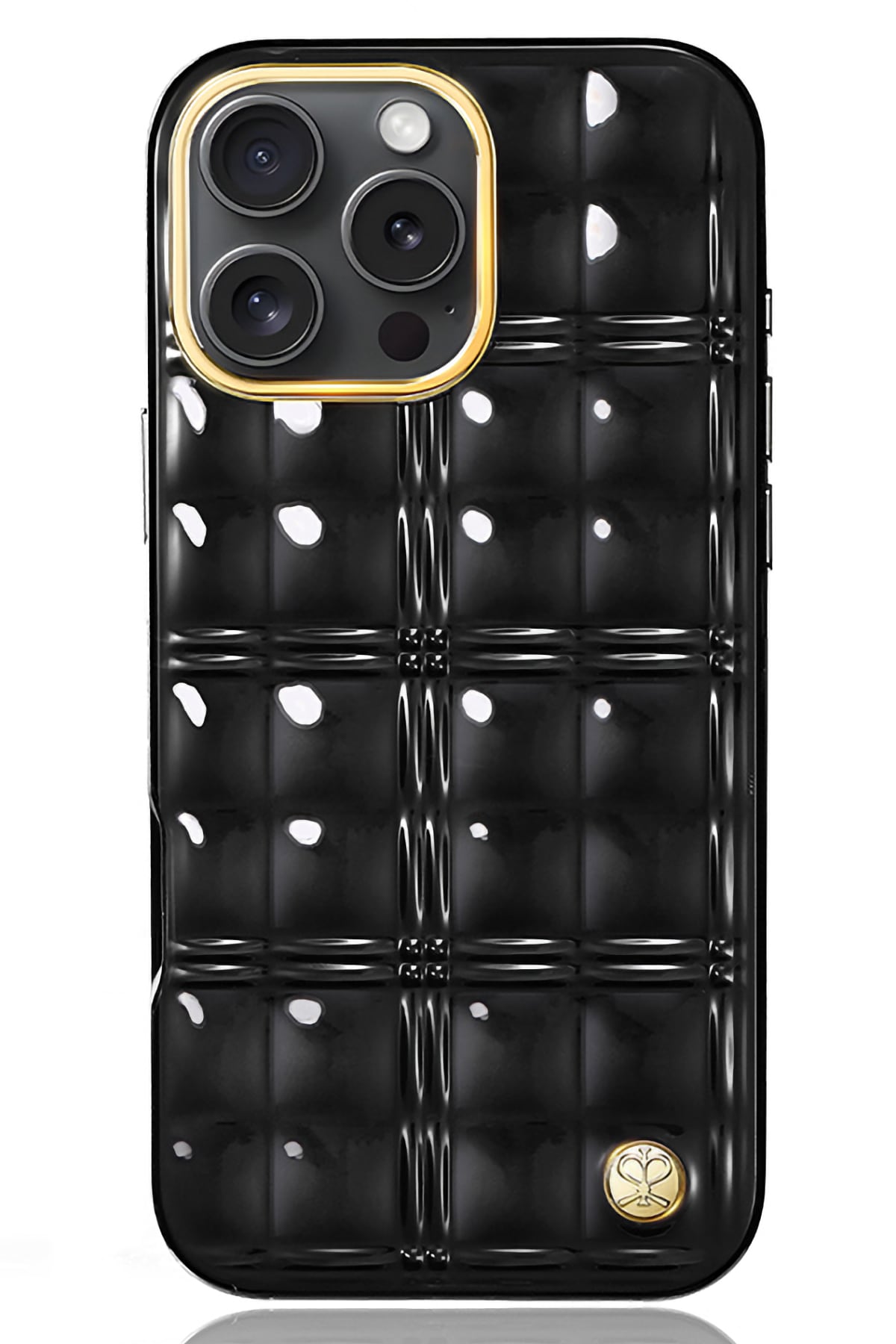 Pynana Metal Grid iPhone 16 Pro Kılıf Askı Aparatlı Siyah Pynana
