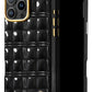Pynana Metal Grid iPhone 16 Pro Kılıf Askı Aparatlı Siyah Pynana