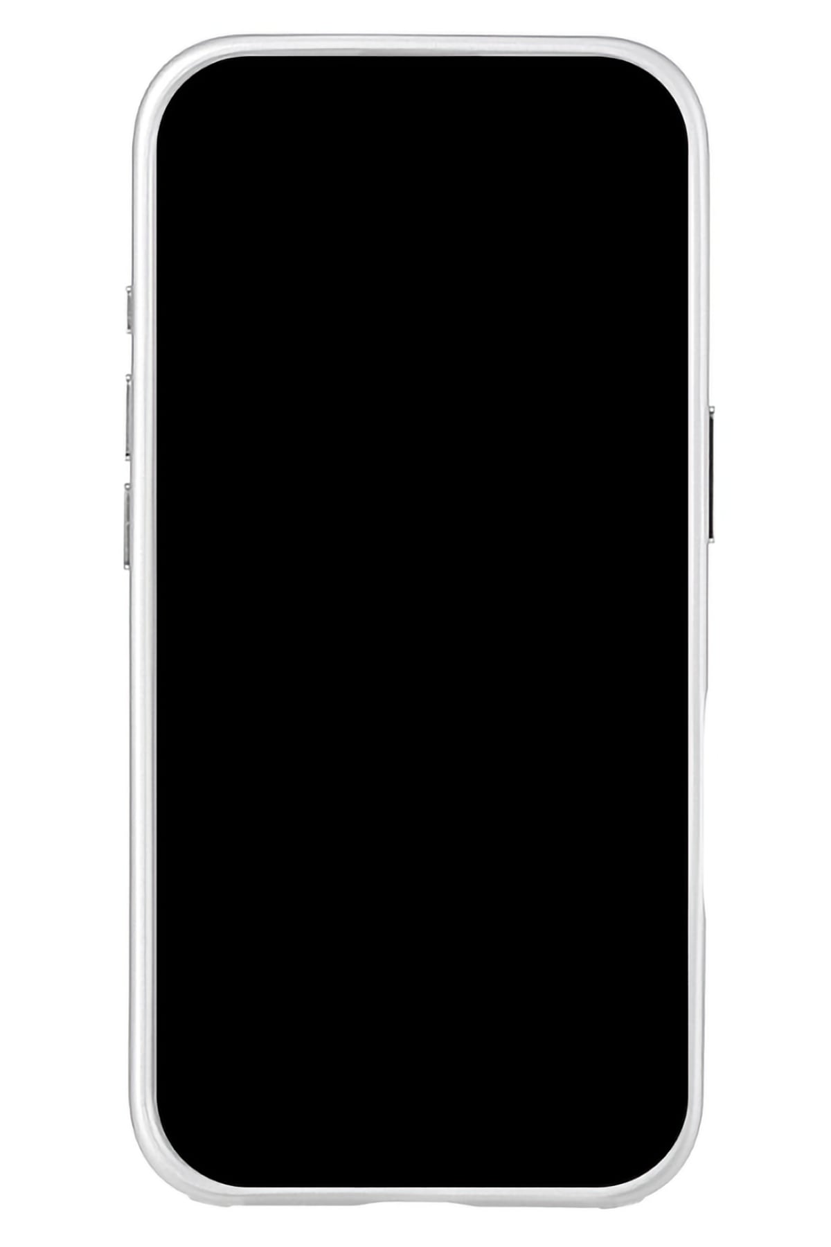 Pynana Mirror Serisi Zirconia Taşlı iPhone 16 Pro Max Kılıf Beyaz Pynana