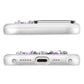 Pynana Mirror Serisi Zirconia Taşlı iPhone 16 Pro Max Kılıf Beyaz Pynana