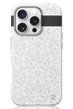 Pynana Print Serisi iPhone 15 Pro Max Magsafe Uyumlu Kılıf Beyaz Pynana