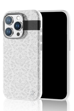 Pynana Print Serisi iPhone 15 Pro Max Magsafe Uyumlu Kılıf Beyaz Pynana