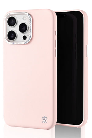 Pynana Starry iPhone 14 Pro Deri Kılıf Pembe Pynana