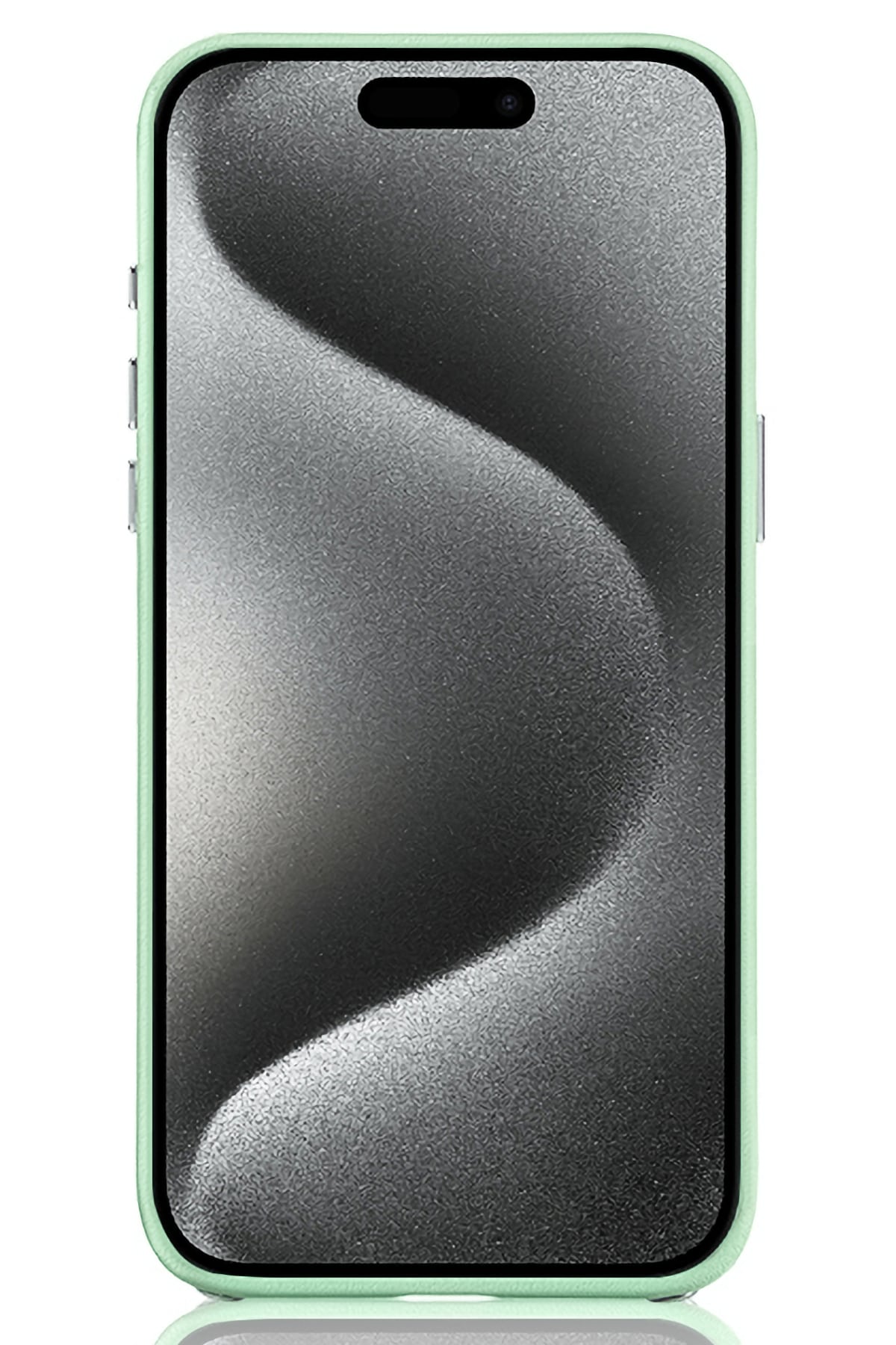 Pynana Starry iPhone 14 Pro Deri Kılıf Yeşil Pynana