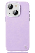 Pynana Starry iPhone 15 Deri Kılıf Lila Pynana