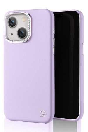 Pynana Starry iPhone 15 Deri Kılıf Lila Pynana