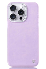 Pynana Starry iPhone 15 Pro Max Deri Kılıf Lila Pynana