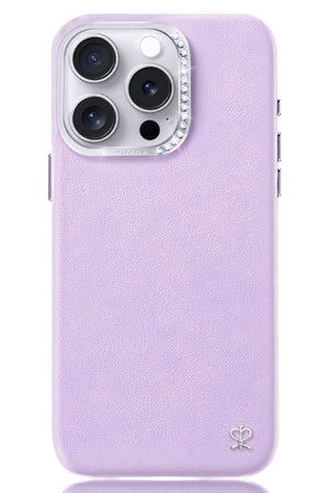 Pynana Starry iPhone 15 Pro Max Deri Kılıf Lila Pynana