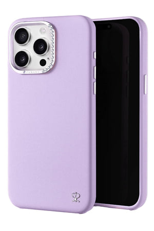 Pynana Starry iPhone 15 Pro Max Deri Kılıf Lila Pynana