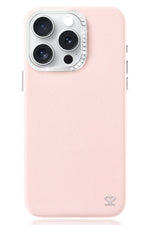 Pynana Starry iPhone 16 Pro Deri Kılıf Magsafe Uyumlu Pembe Pynana