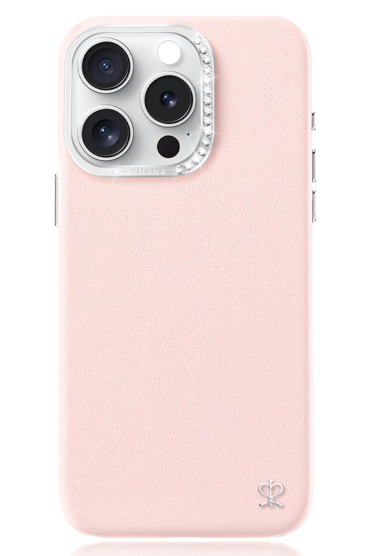 Pynana Starry iPhone 16 Pro Deri Kılıf Magsafe Uyumlu Pembe Pynana