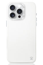 Pynana Starry iPhone 16 Pro Max Deri Kılıf Magsafe Uyumlu Beyaz Pynana