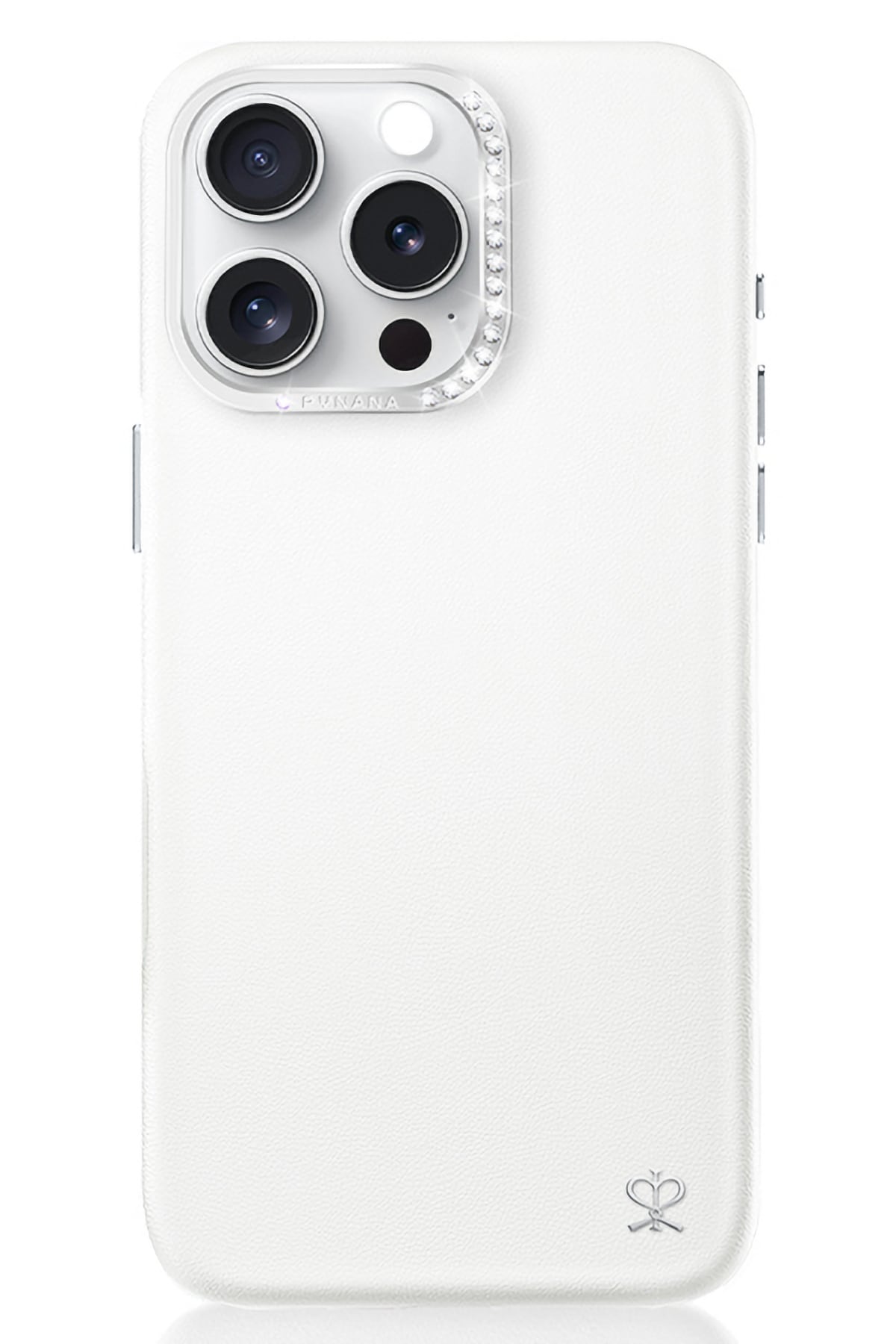 Pynana Starry iPhone 16 Pro Max Deri Kılıf Magsafe Uyumlu Beyaz Pynana