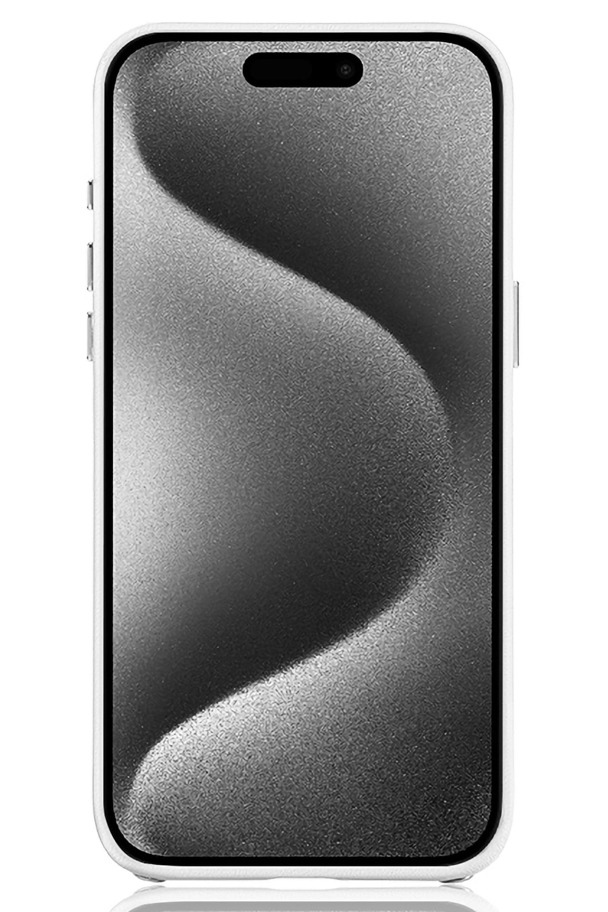 Pynana Starry iPhone 16 Pro Max Deri Kılıf Magsafe Uyumlu Beyaz Pynana