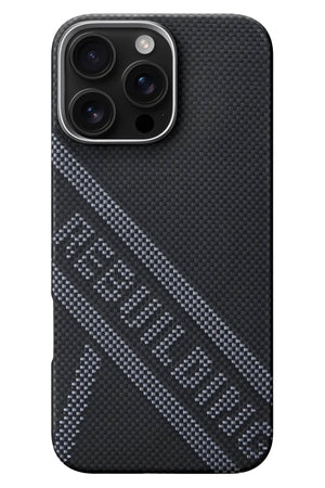 Pitaka Rebuilding iPhone 16 Pro MagSafe Uyumlu Aramid Fiber Kılıf Siyah Pitaka