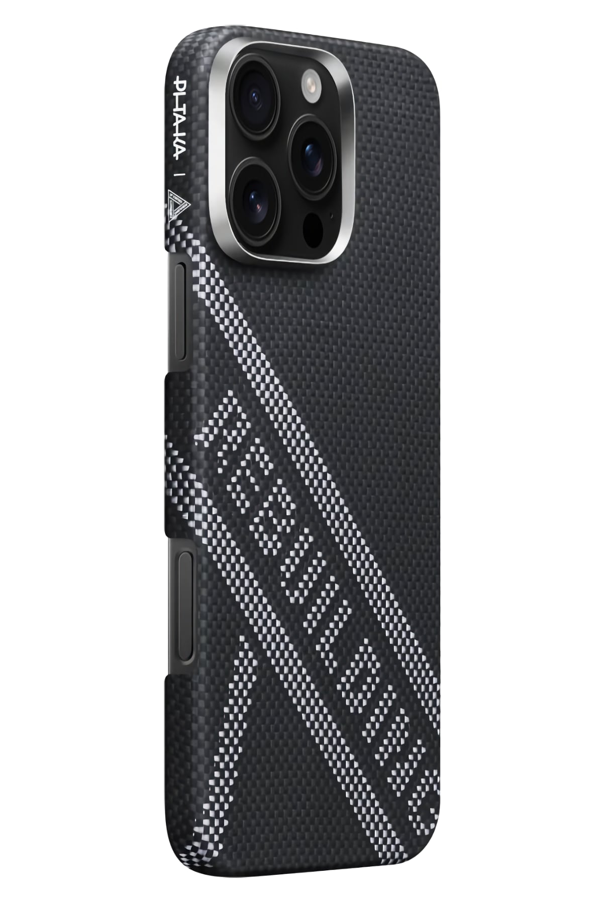 Pitaka Rebuilding iPhone 16 Pro Max MagSafe Uyumlu Aramid Fiber Kılıf Siyah Pitaka