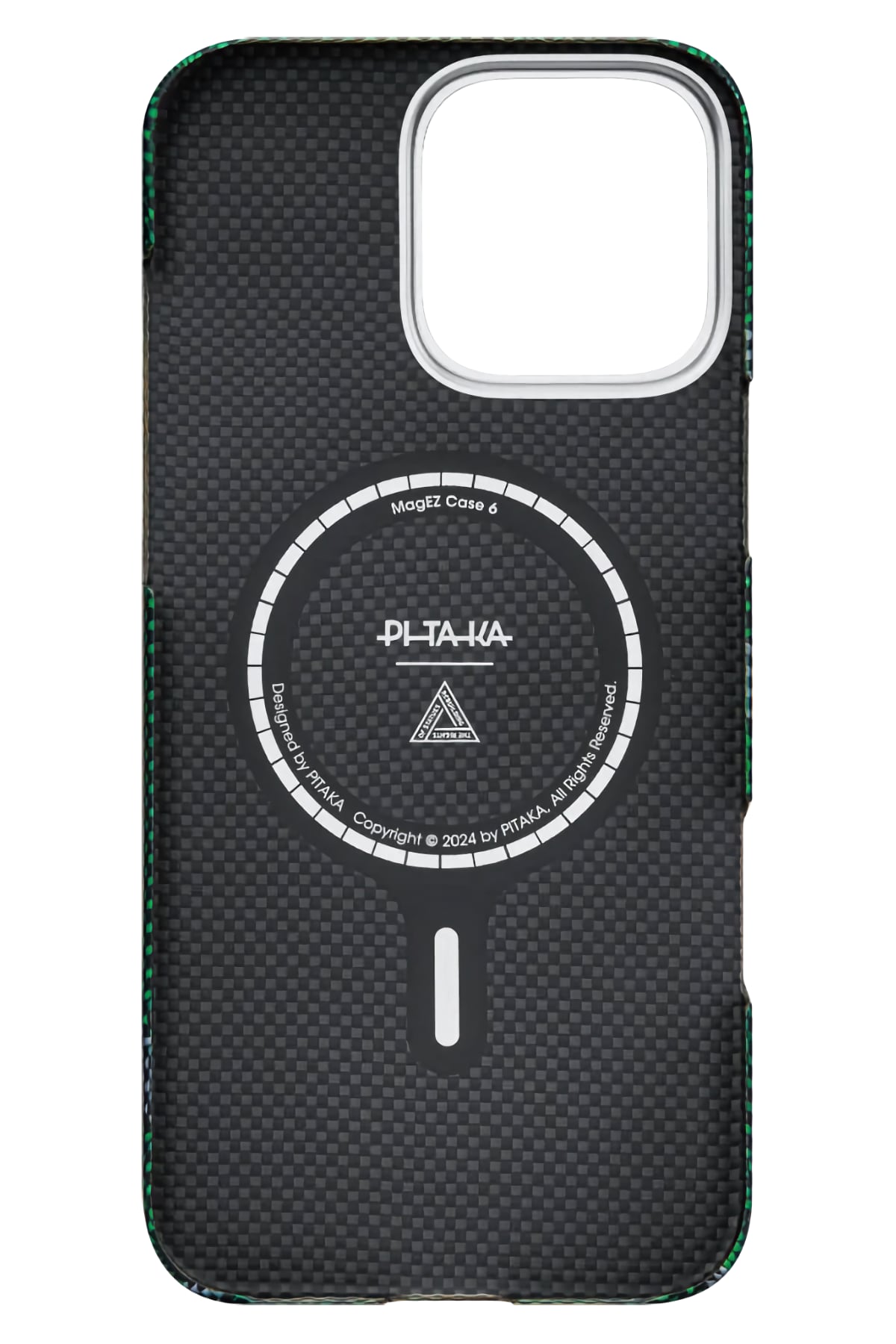 Pitaka Rebuilding iPhone 16 Pro Max MagSafe Uyumlu Aramid Fiber Kılıf Yeşil Pitaka