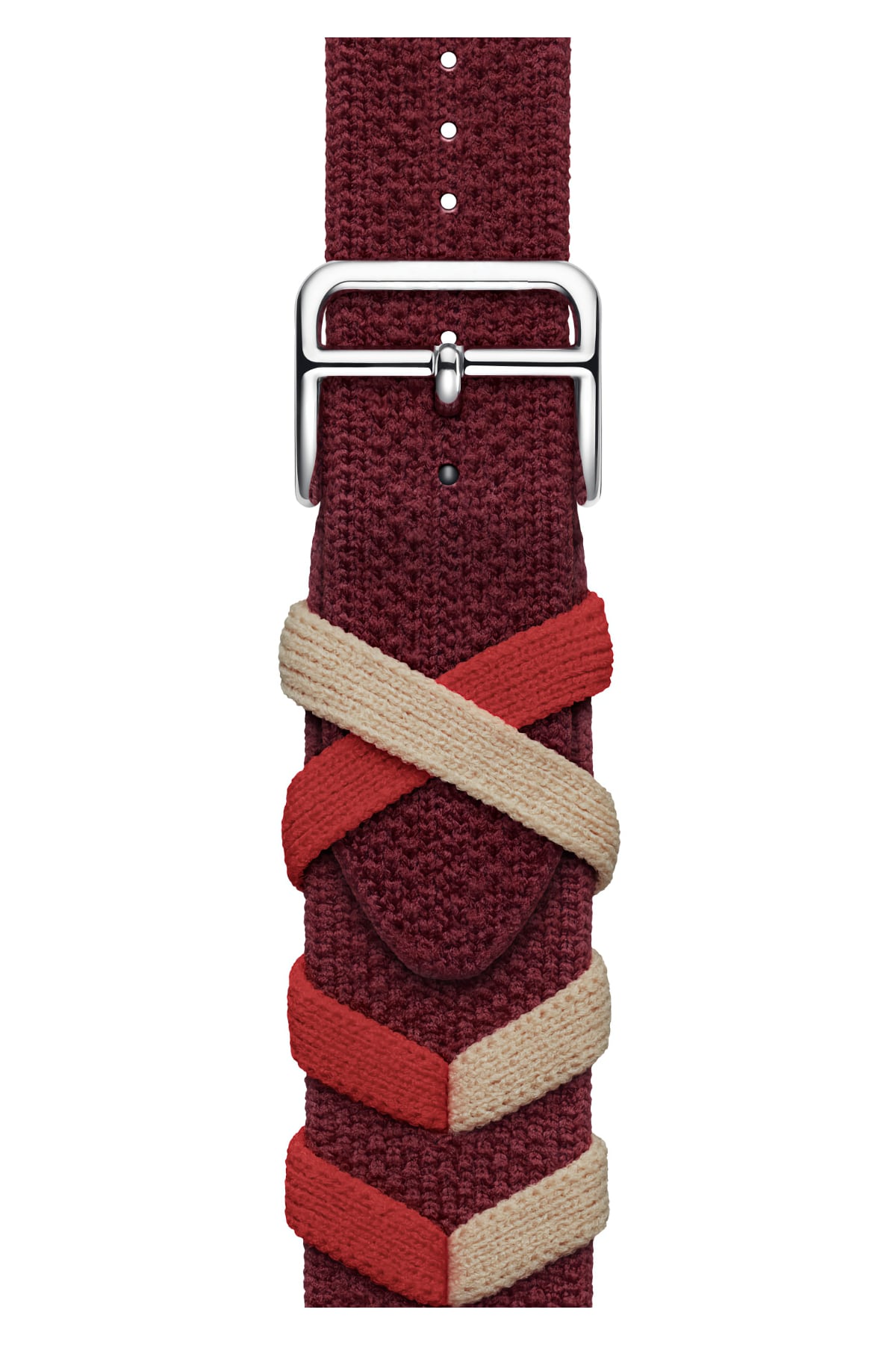 Apple Watch Uyumlu Basic Loop Örme Kordon Reddish  bikordon