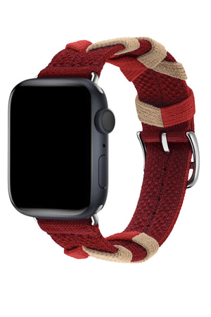Apple Watch Uyumlu Basic Loop Örme Kordon Reddish  bikordon