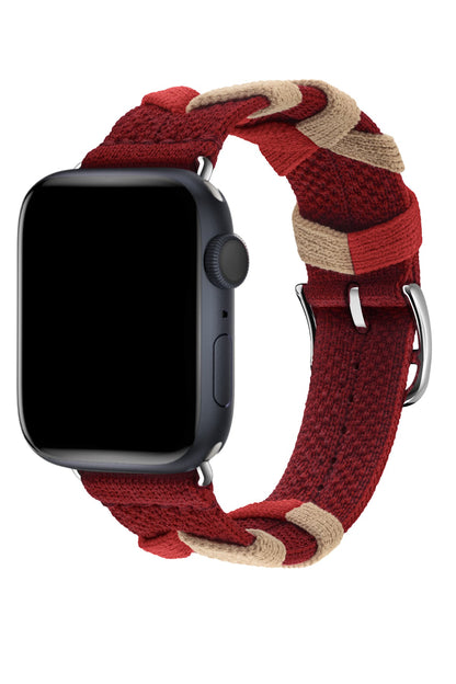 Apple Watch Uyumlu Basic Loop Örme Kordon Reddish  bikordon