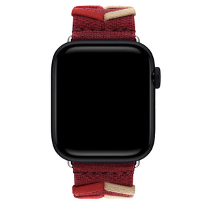 Apple Watch Uyumlu Basic Loop Örme Kordon Reddish  bikordon