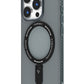 Youngkit Rock iPhone 15 Pro Max Uyumlu Magsafe Buzlu Siyah Stand Kılıf  Youngkit