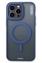 Youngkit Rock Sand Skin iPhone 14 Pro Magsafe Blue Case 
