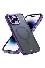 Youngkit Rock Sand Skin iPhone 14 Pro Max Magsafe Derin Mor Kılıf