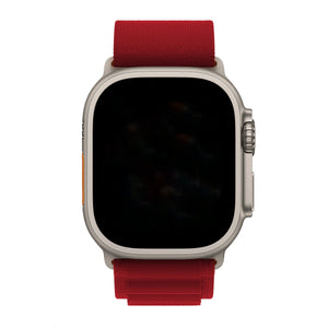 Apple Watch Uyumlu Alpine Loop Kordon Rojo  bikordon