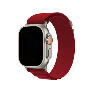 Apple Watch Uyumlu Alpine Loop Kordon Rojo  bikordon