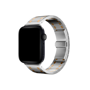 Apple Watch Uyumlu Royal Edition Çelik Kordon Roz  bikordon