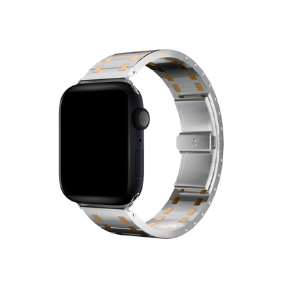 Apple Watch Uyumlu Royal Edition Çelik Kordon Roz  bikordon