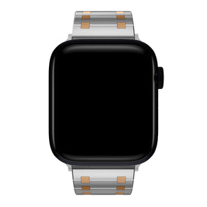 Apple Watch Uyumlu Royal Edition Çelik Kordon Roz  bikordon