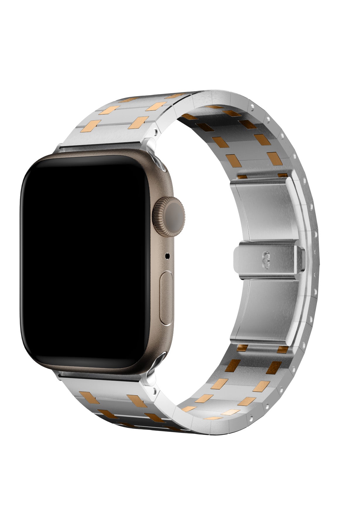 Apple Watch Uyumlu Royal Edition Çelik Kordon Roz  bikordon