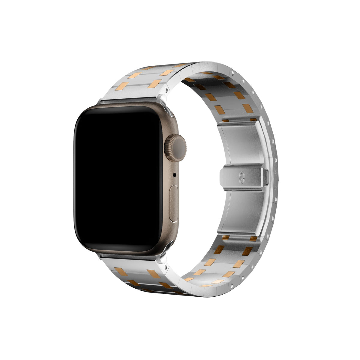 Apple Watch Uyumlu Royal Edition Çelik Kordon Roz  bikordon