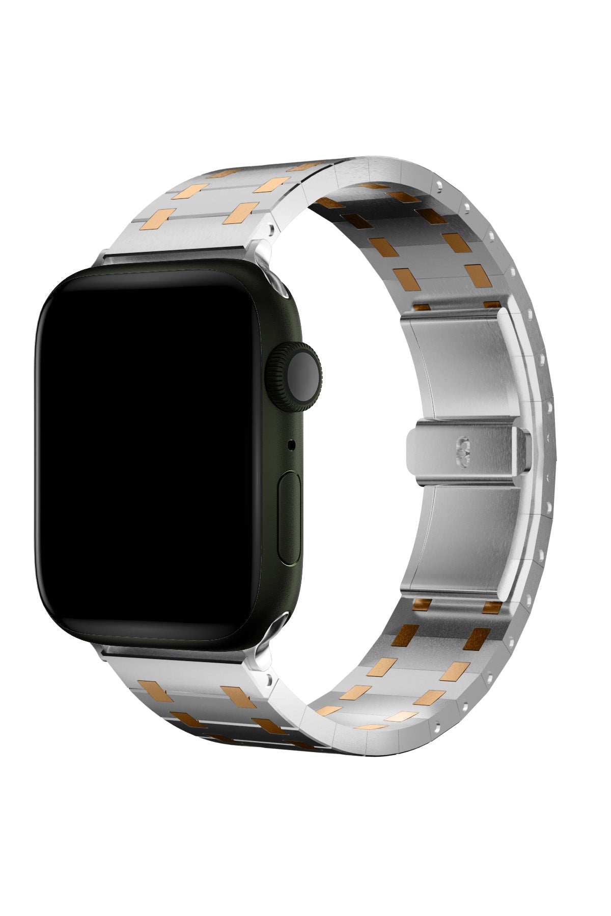 Apple Watch Uyumlu Royal Edition Çelik Kordon Roz  bikordon