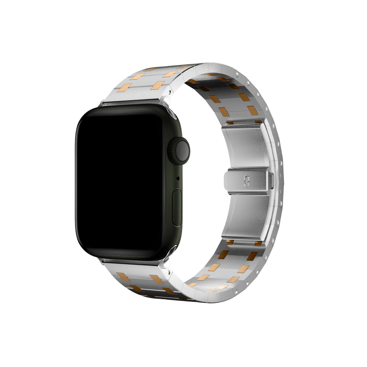 Apple Watch Uyumlu Royal Edition Çelik Kordon Roz  bikordon