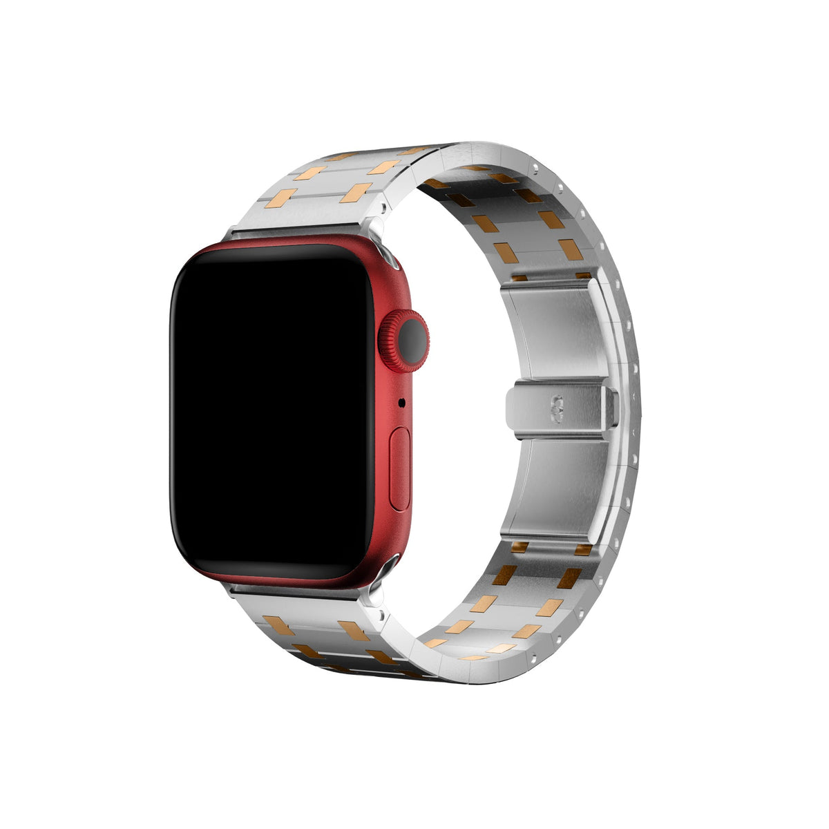 Apple Watch Uyumlu Royal Edition Çelik Kordon Roz  bikordon