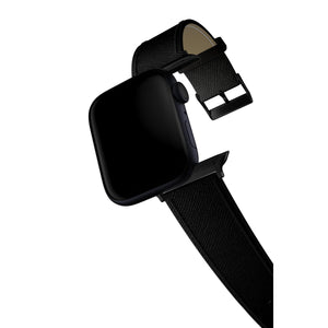 Apple Watch Uyumlu Saffiano Deri Kordon Rubin  bikordon